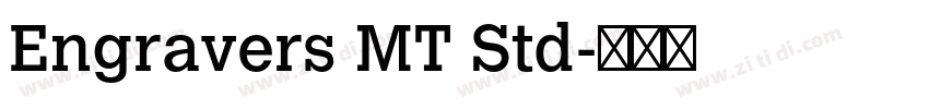 Engravers MT Std字体转换